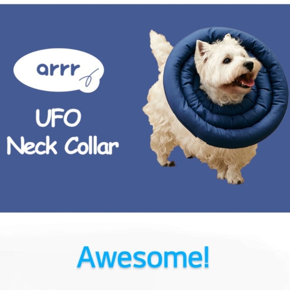 UFO Dog Neck Collar